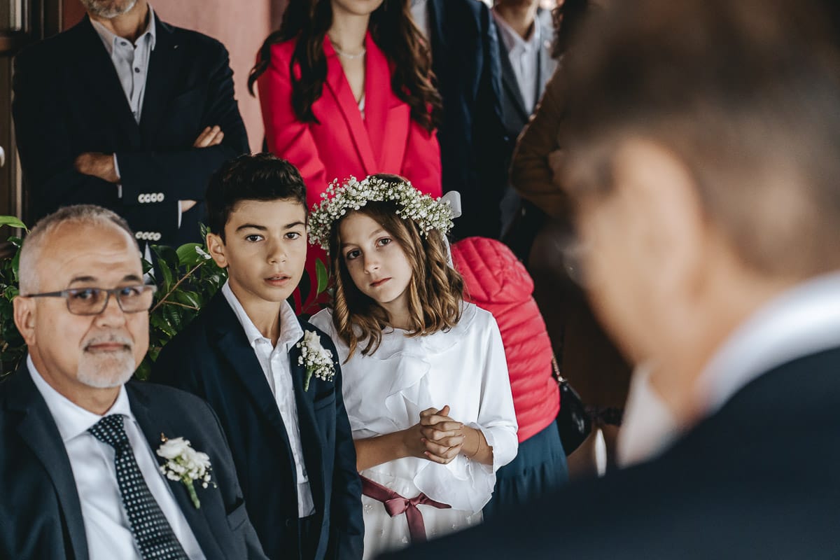 Matrimonio a "La Madernassa" nelle Langhe sotto la pioggia. Cerimonia.