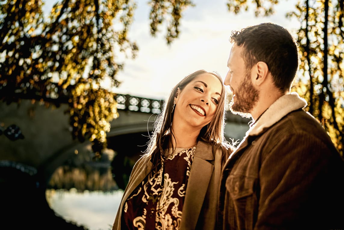 Prewedding a Torino, sul lungo Po al tramonto.