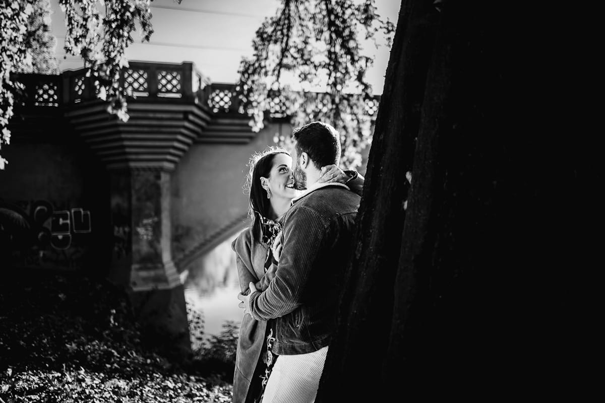 Prewedding a Torino, sul lungo Po al tramonto.
