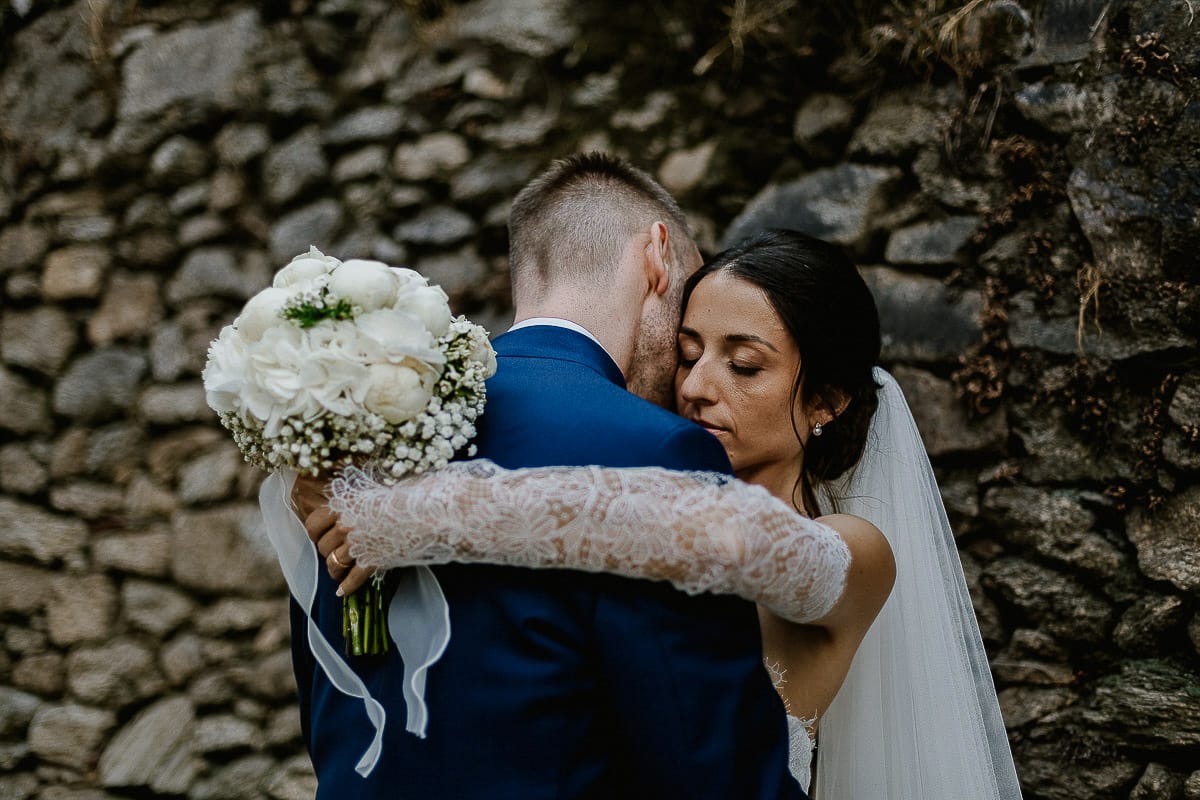Matrimonio da favola al castello Canalis. Ritratto degli sposi.