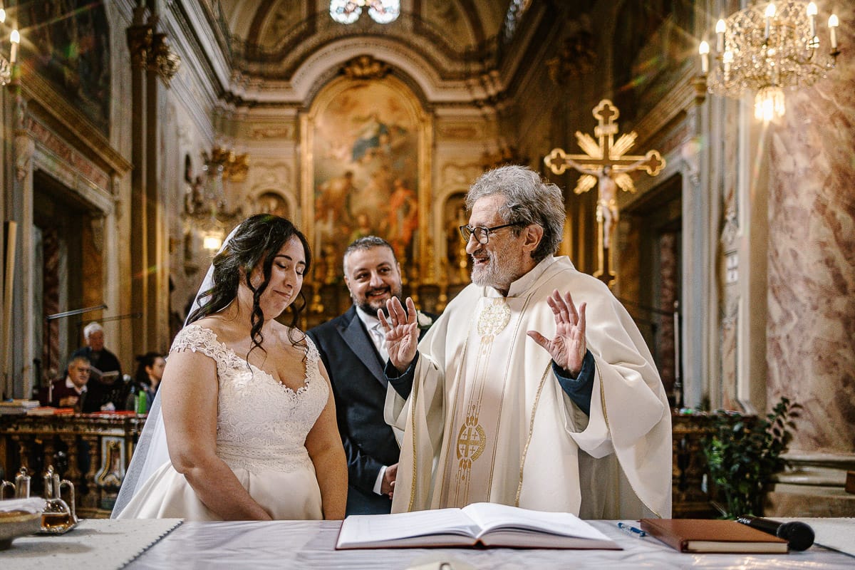 Matrimonio a Riva presso Chieri. Cerimonia.