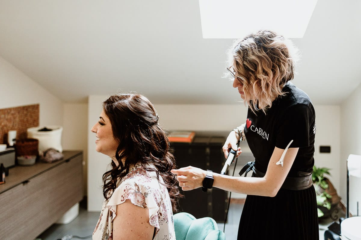 Matrimonio a San Mauro Torinese. Preparazione della sposa.