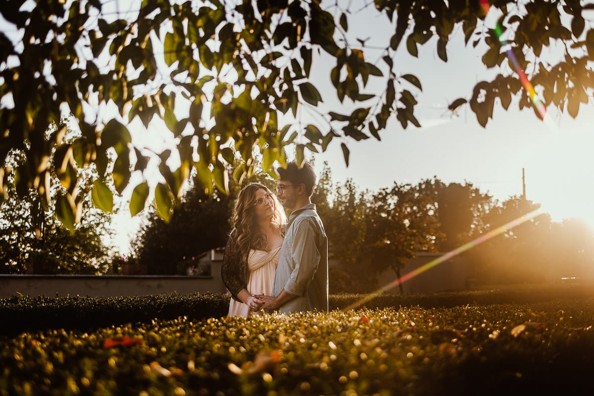 Fotografo matrimonio Rivalba. Villa Ala. Prewedding di Giorgia e Marco. Golden Hour.