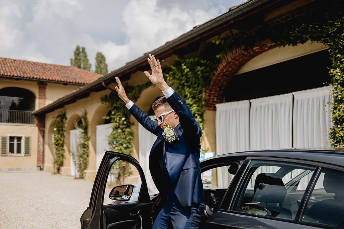 Fotografo matrimonio Torino | Tenuta La Michelina | Pinerolo. Arrivo degli sposi.
