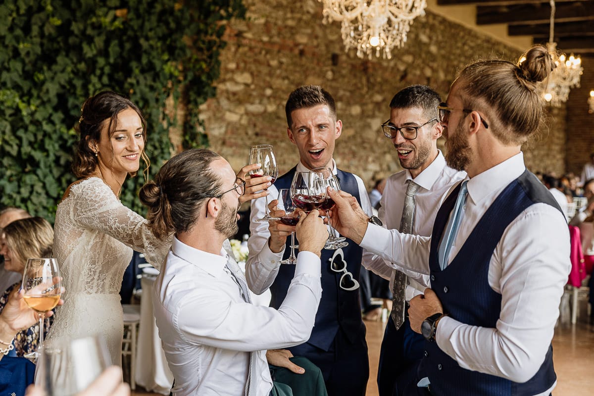 Fotografo matrimonio Torino | Tenuta La Michelina | Pinerolo. Ricevimento. brindisi