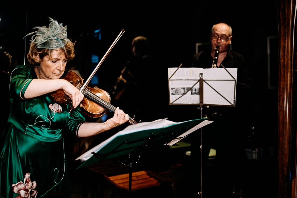 Evento al Museo Egizio di Torino. Esibizione della violinista Gisella Tamagno