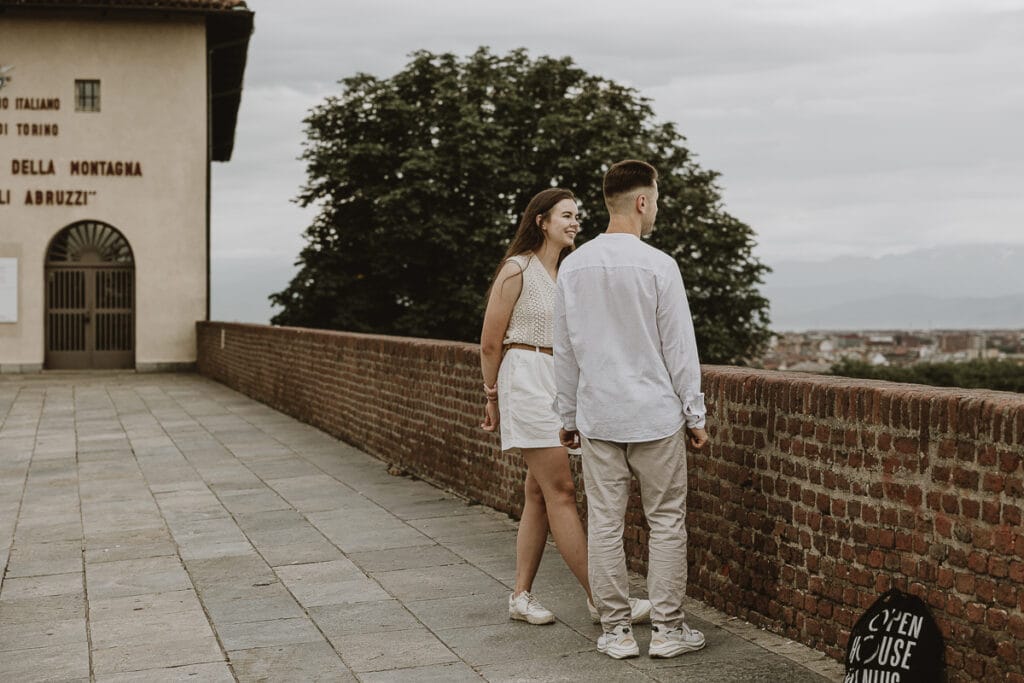 Proposta di matrimonio a Torino di Svajunaas ad Erika al Monte dei Cappuccini
