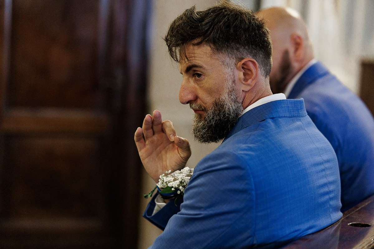 Fotografo Matrimonio in Piemonte. Cerimonia nella chiesa di San Giovanni Battista di Moriondo Torinese.