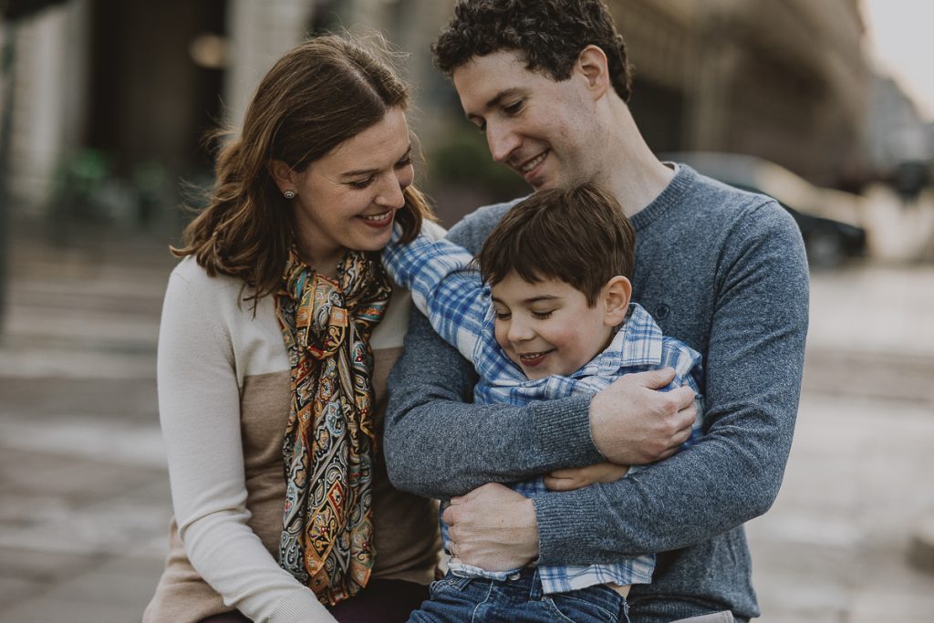 Servizio fotografico per famiglia americana in vacanza a Torino.