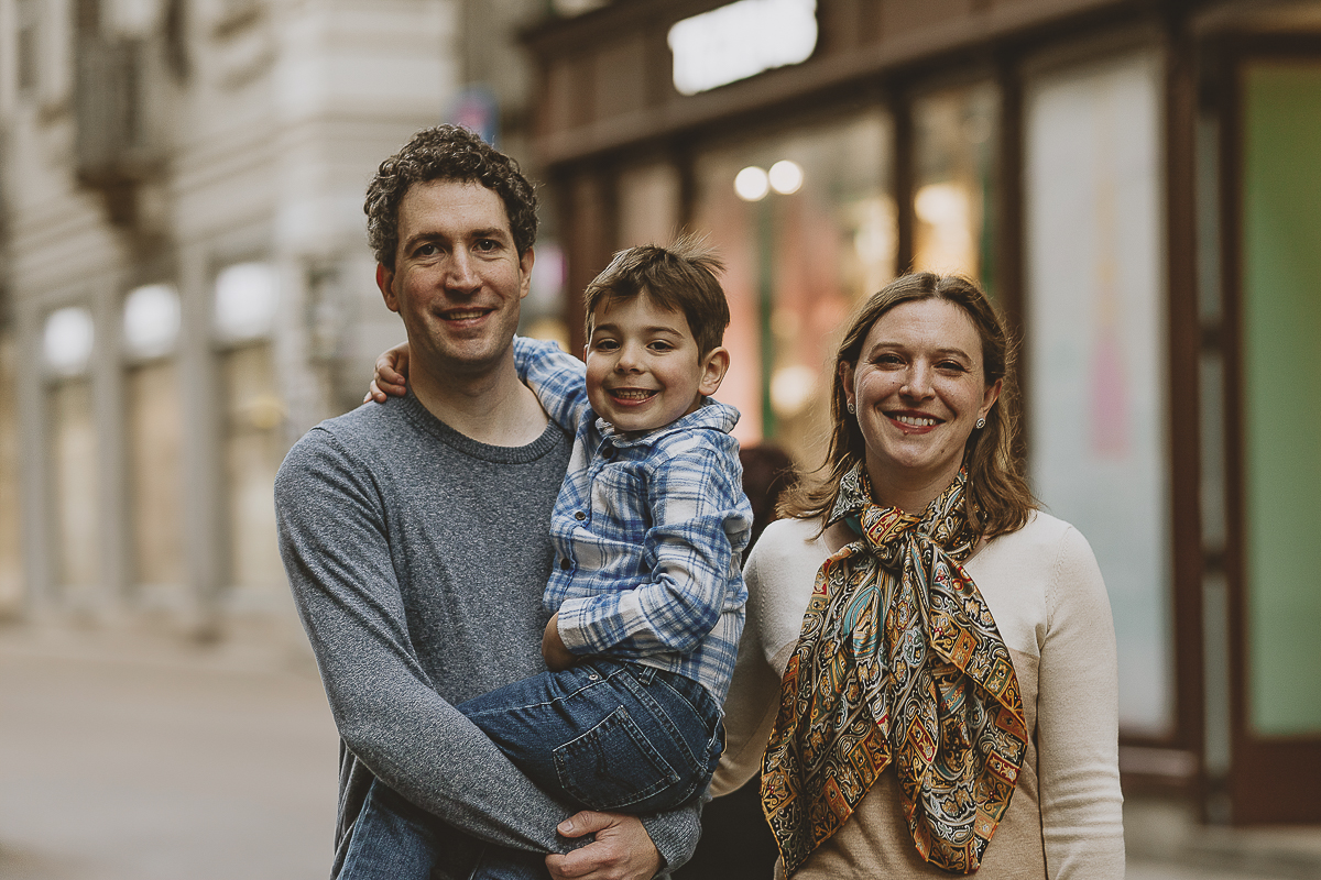 Servizio fotografico per famiglia americana in vacanza a Torino.