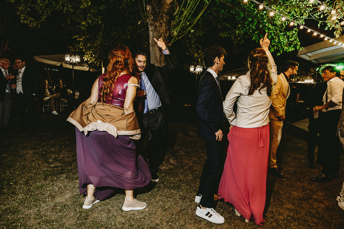 Matrimonio Lago di Candia. Festa. Balli finali.