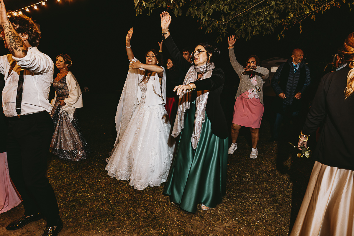 Matrimonio Lago di Candia. Festa. Balli finali.