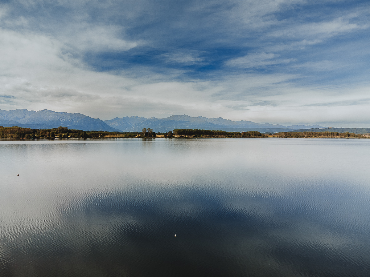 Matrimonio Lago di Candia Cerimonia. Lago di Candia dal drone.