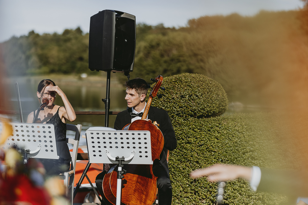 Matrimonio Lago di Candia. Cerimonia. Musicisti