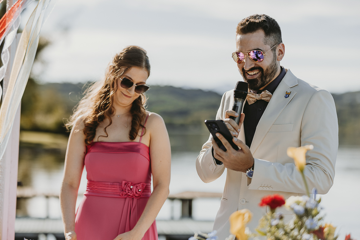 Matrimonio Lago di Candia. Cerimonia. Discorso del fratello della sposa