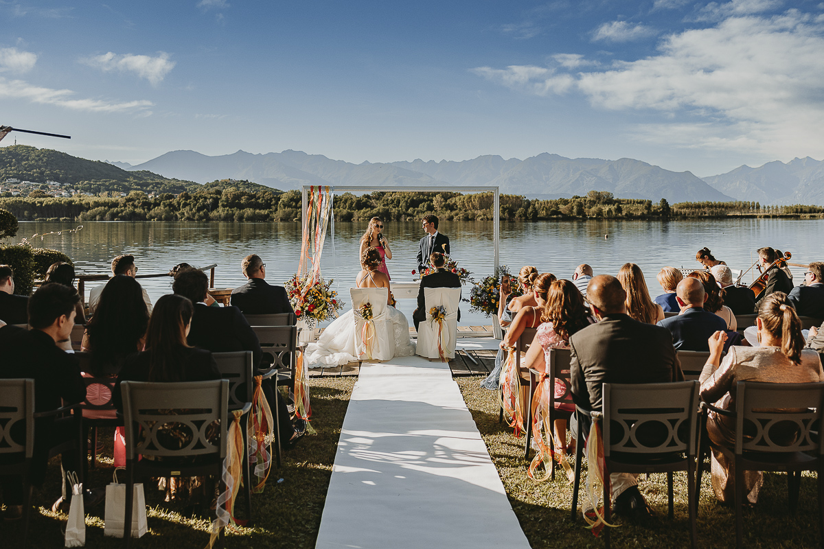 Matrimonio Lago di Candia. Cerimonia.