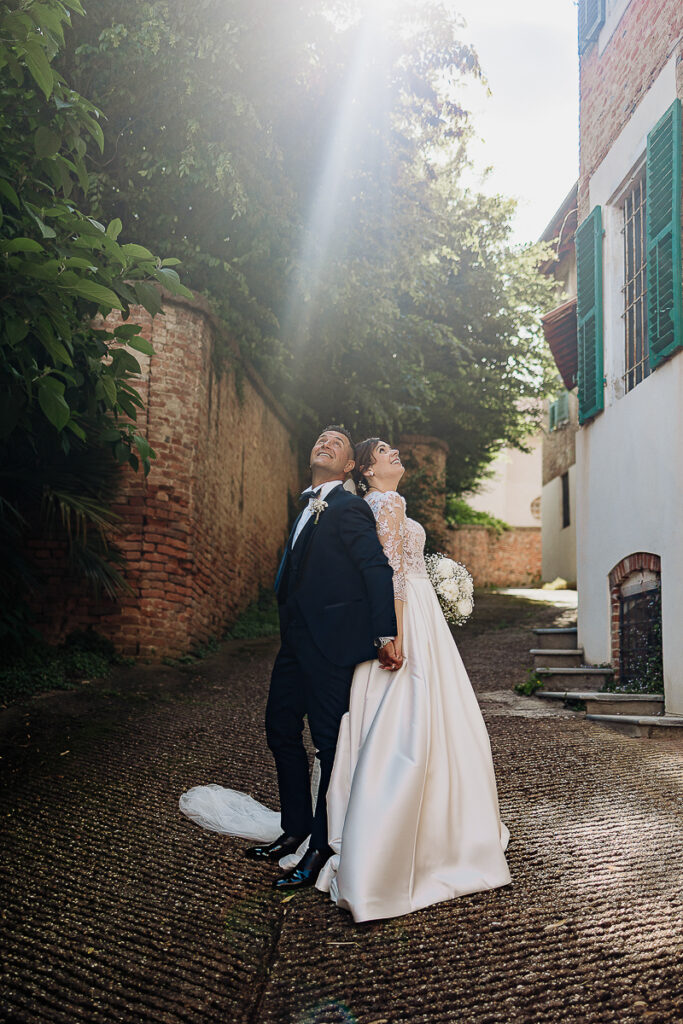 都灵婚礼摄影师 – 新人黄昏时的合影